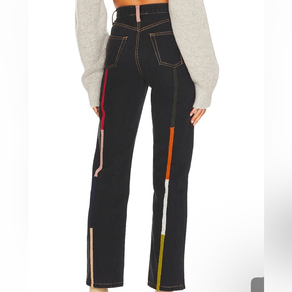 Still Here Woolen Rainbow Childhood Straight Jeans